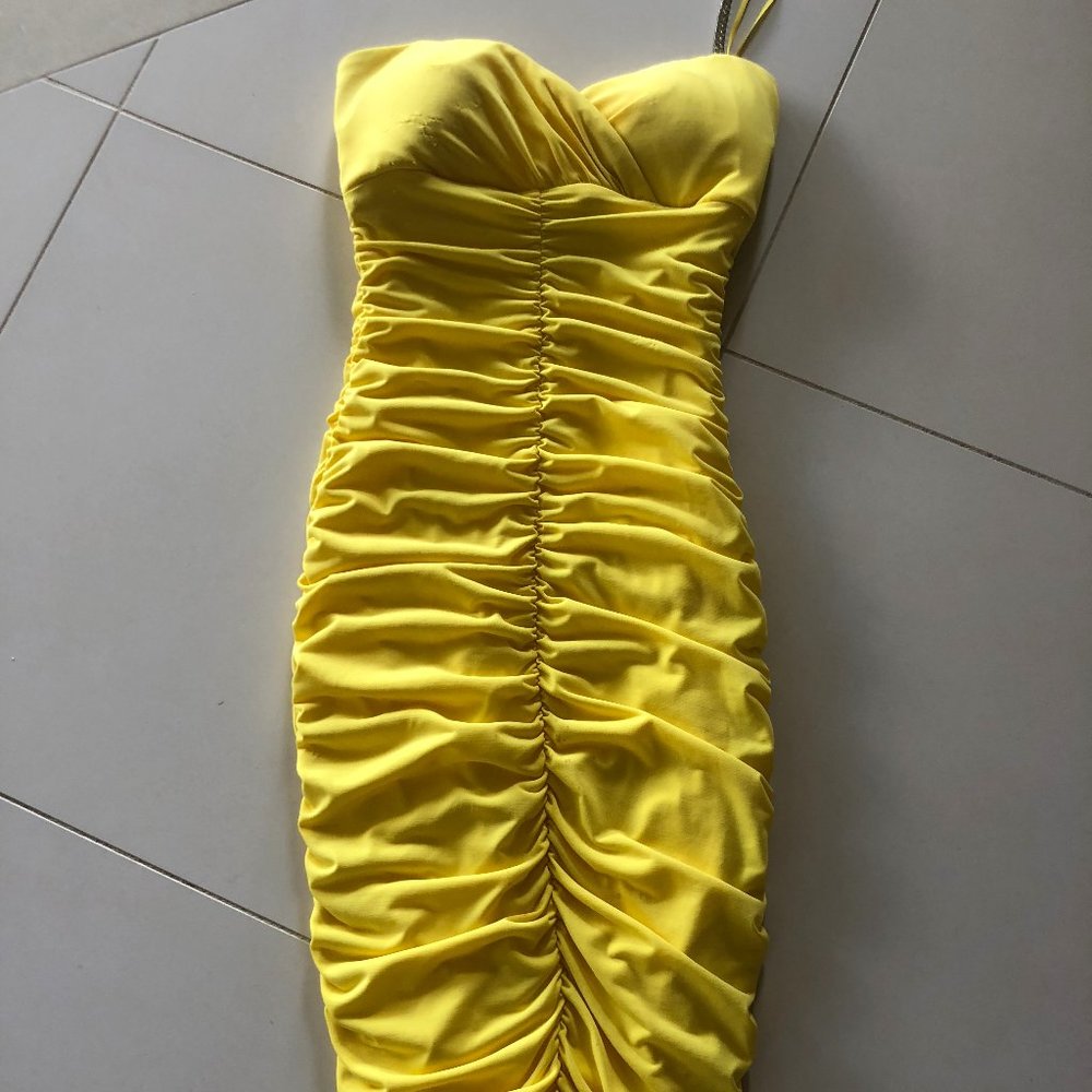 Cache Womens Size 2 Ruched Dress Mini with Stones